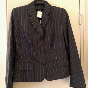 Grey pinstriped jacket